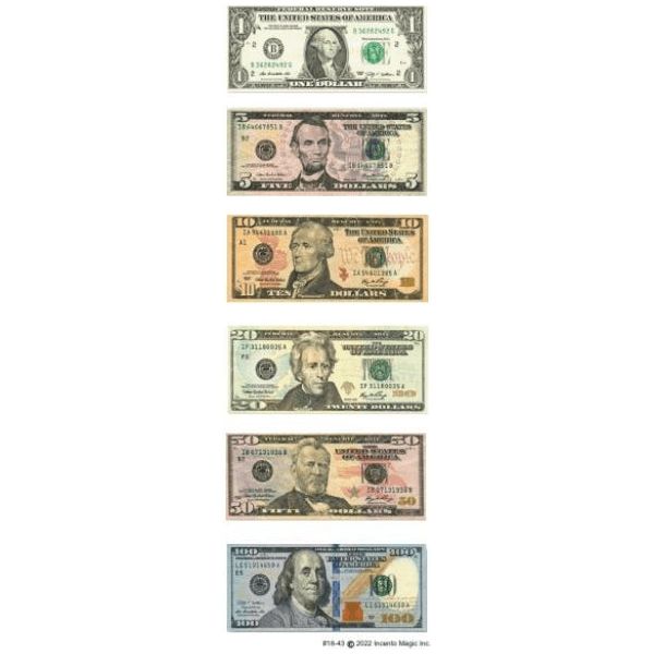 Dollar Bill Stickers