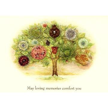 Condolences Sympathy Jewish Greeting Cards The Tree of Life by Michoel Muchnik Card and Envelope