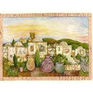 Jewish New Year Greeting Cards "Mosaic Jerusalem " By Michoel Muchnik Box of 10