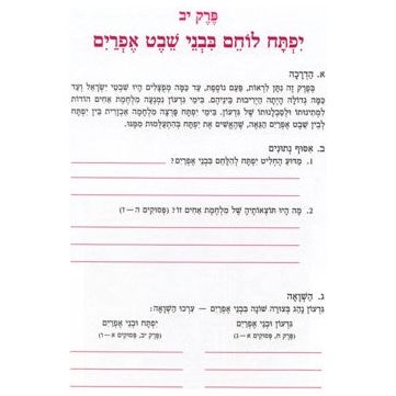 Shoftim Harpaz Workbook