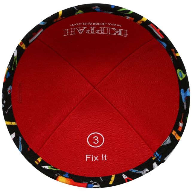 IKIPPAH FIX IT Kippah YARMULKE Design / Pattern can slightly very