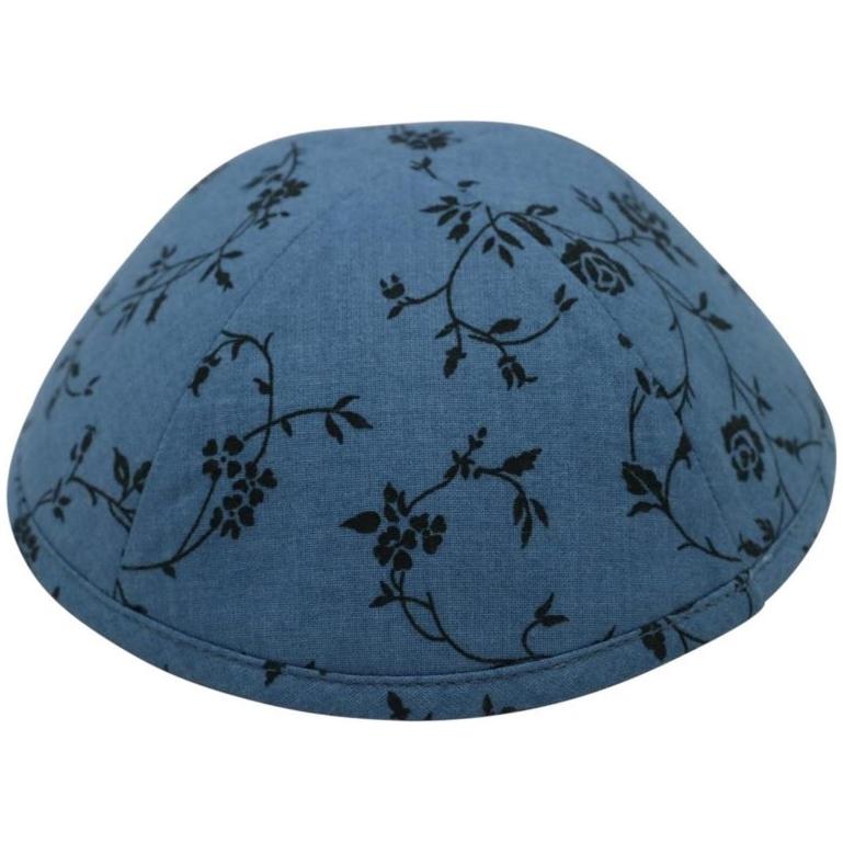 IKIPPAH NIGHTFALL BLOOM - BLUE Kippah YARMULKE