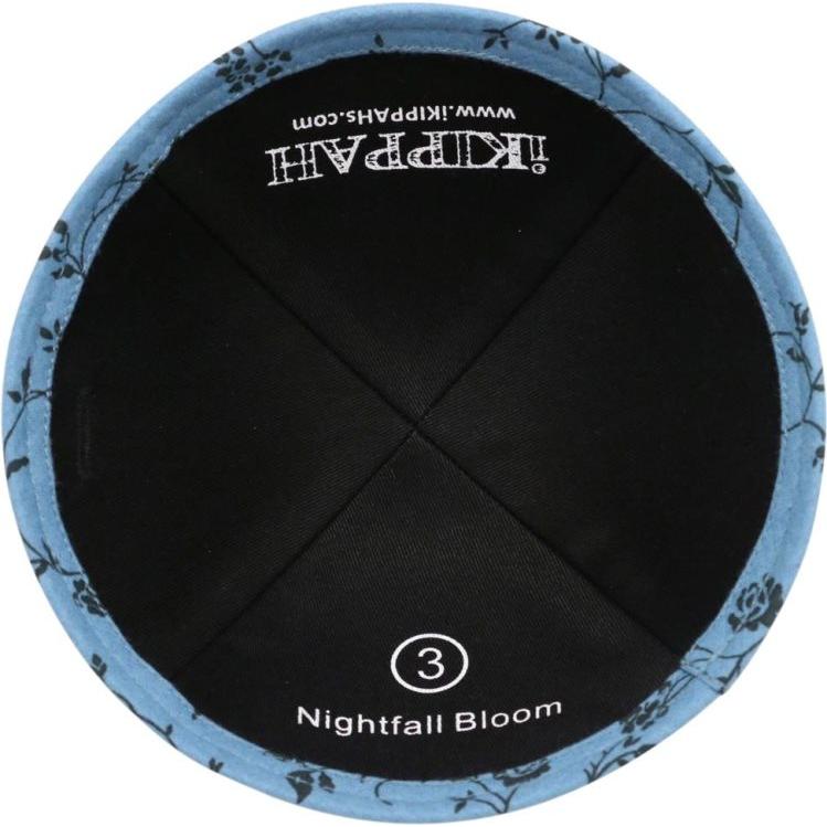 IKIPPAH NIGHTFALL BLOOM - BLUE Kippah YARMULKE