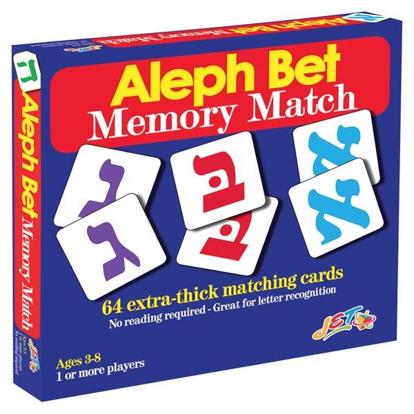 Aleph Bet Memory Match Jewish game Set of 64 Durable Cards