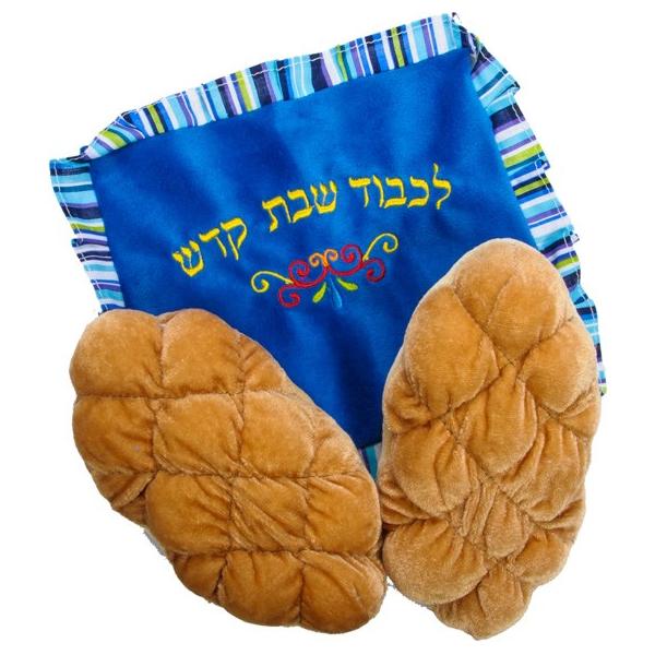 My First Soft Plush Challah Play Set: 2 Challahs & Challah Cover