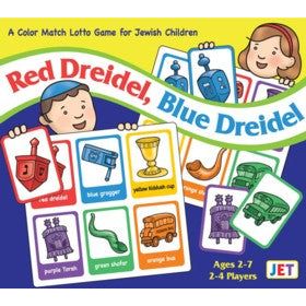 Jewish Lotto Game for Children "Red Dreidel, Blue Dreidel"