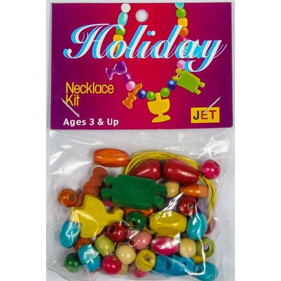 Jewish Holiday Necklace Kit -Set of Colorful Holiday Shape Beads and more Ages 3+