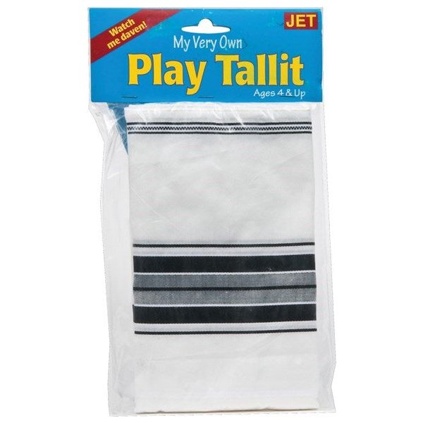 My Very Own Play Tallit wth Imitation Tzitzit and Rounded corners