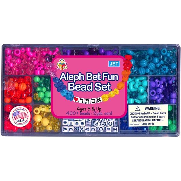 Aleph Bet Fun Colorful Bead Set Ages 5+
