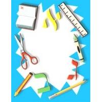 School Border Name Badge - Set of 20