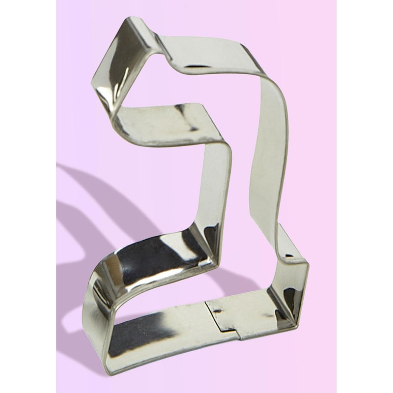 The Kosher Cook Aleph Bet Cookie Cutter Set with Stainless Steel 3 inch Large Letters of the Hebrew Alphabet 27 Pieces