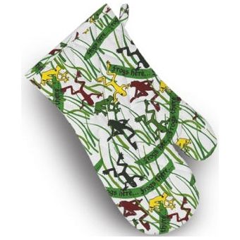 FROG OVEN MITT - PART OF THE HOPPY FROG COLLECTION - For Your Passover Kitchen!