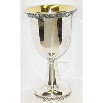 925 Sterling Silver Kiddush Cup 4.75'' tall. By Shevach Bros.