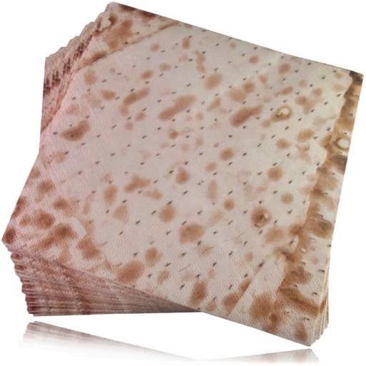 3 Ply Passover Luncheon Paper Party Napkins Pesach Matzah Design Set of 20 6.5" x 6.5"