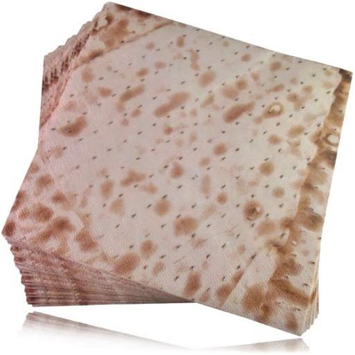 3 Ply Passover Luncheon Paper Party Napkins Pesach Matzah Design Set of 20 6.5" x 6.5"