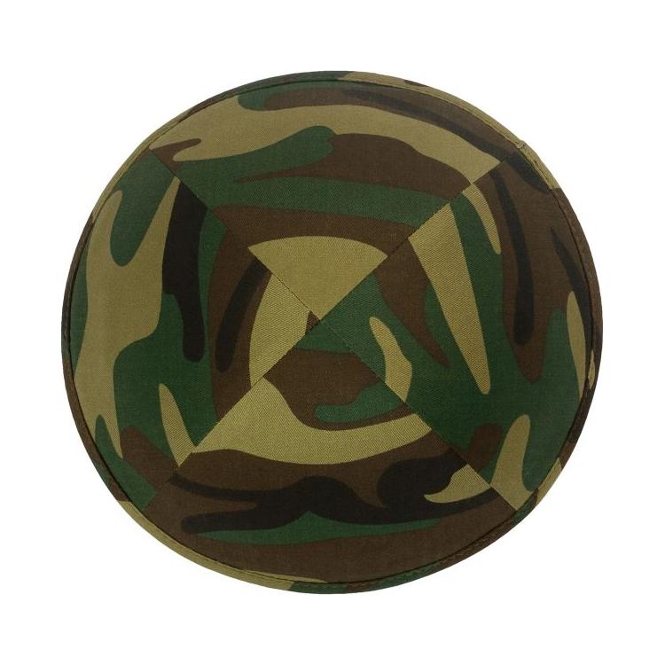 Camouflage Green Yarmulke Army Kippah High Quality 100% Cotton