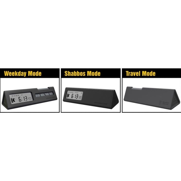 Kosher Clock Shabbat / Weekday / Travel Modes 10 Alarms
