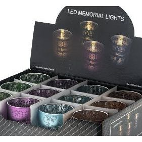 LED Yahrzeit Memorial Light / Candle "In Loving Memory" Available in 4 Colors