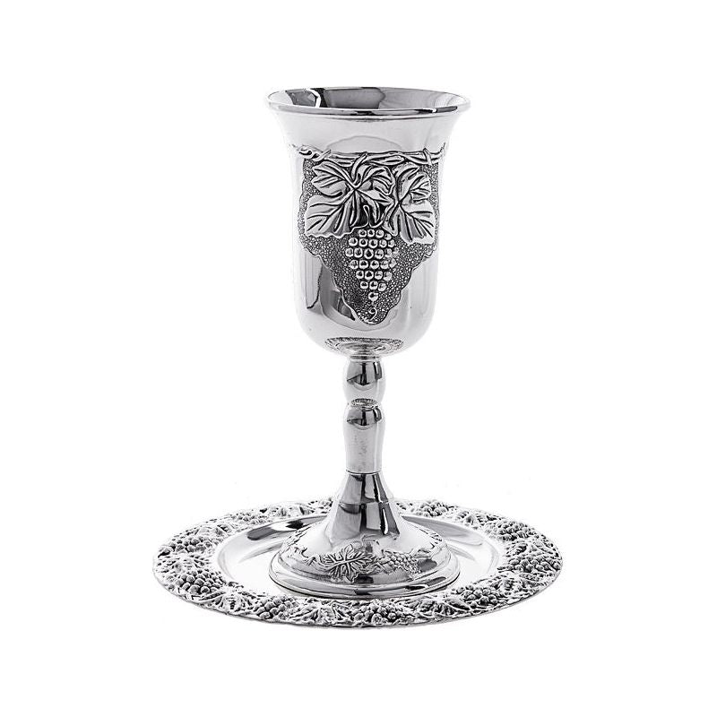 Elijah Grape Design Height: 9 "  Tray 8" Passover Seder Item!