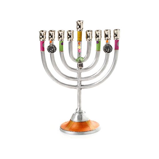 LILY ART Chanukah Menorah - Aluminum Classic designHand made in Israel