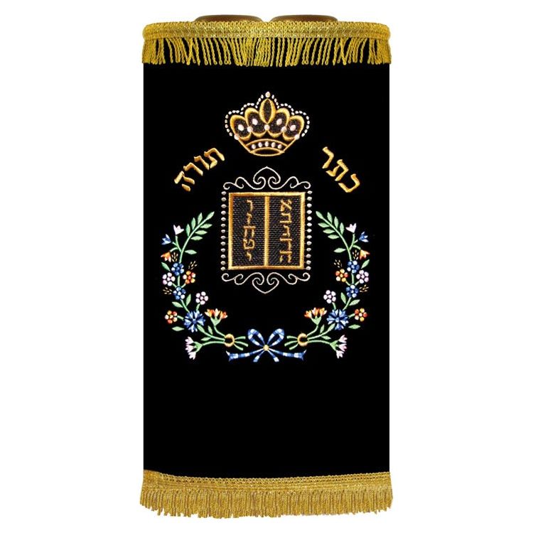 Keter Torah Floral Design Sefer Torah Mantle Different Colors Available