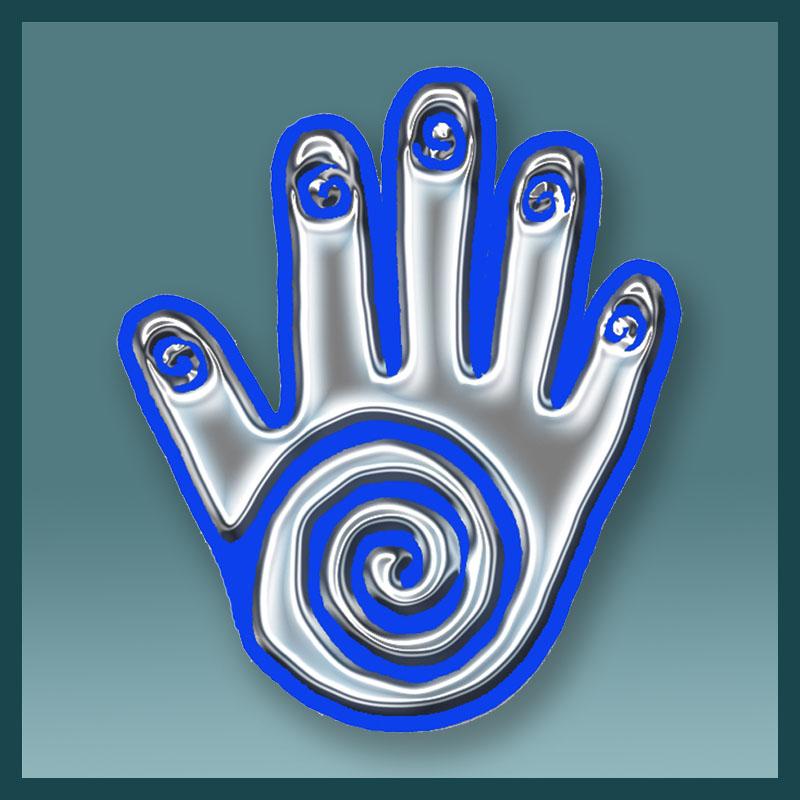 MODERN HAMSA Acrylic Jewish Art Magnet by Mickie Caspi