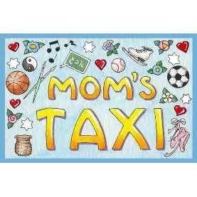 Judaic Acrylic Key Chain "Mom's Taxi" by Mickie Caspi