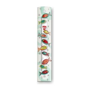Colorful Fish Designer Mezuzah 6" Made in ISRAEL by KFIR Judaica $50 Kosher Parchment included