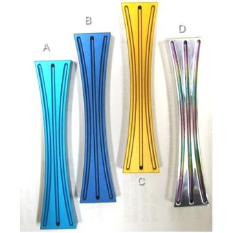 Artistic Shin Mezuzah Aluminum or Steel Made in Israel By Nadav - Kosher Parchment Included