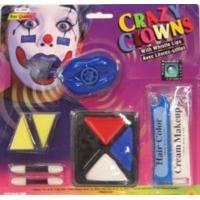 Crazy Clown With Whistle Lips Face Paints - Makeup tray