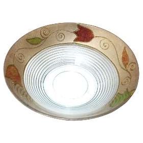 Glass Large Bowl "Tulips" Hand Made in Israel By Lily Art