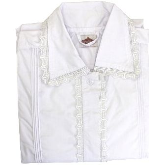 Kittel - Lace Design With Buttons (NEW-PURE WHITE)