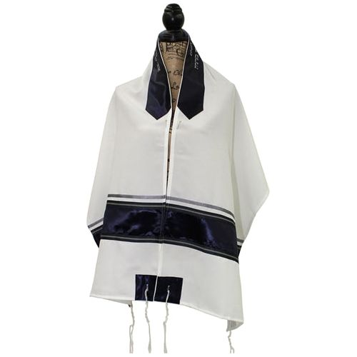 Designer Navy Blue Navy Diamond Applique Viscose allit s Set of 4 Made in Israel By Ronit Gur