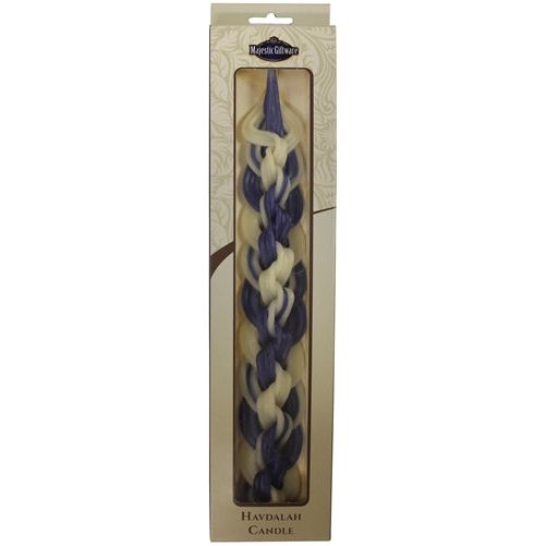18 Wicks Safed Havdalah Candle 13" Pure Beewax Multicolor