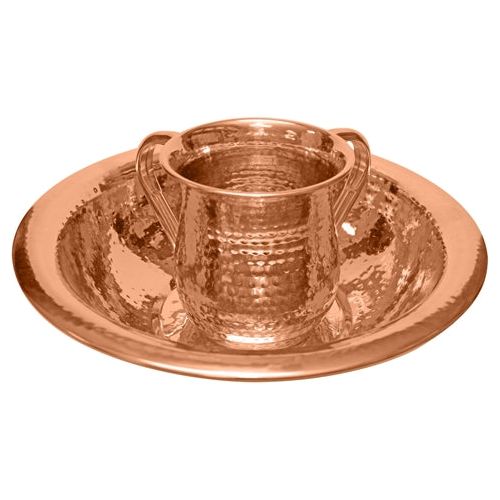 Copper Colored Stainless Steel Netilat Yadaim  WASHING CUP with Bowl