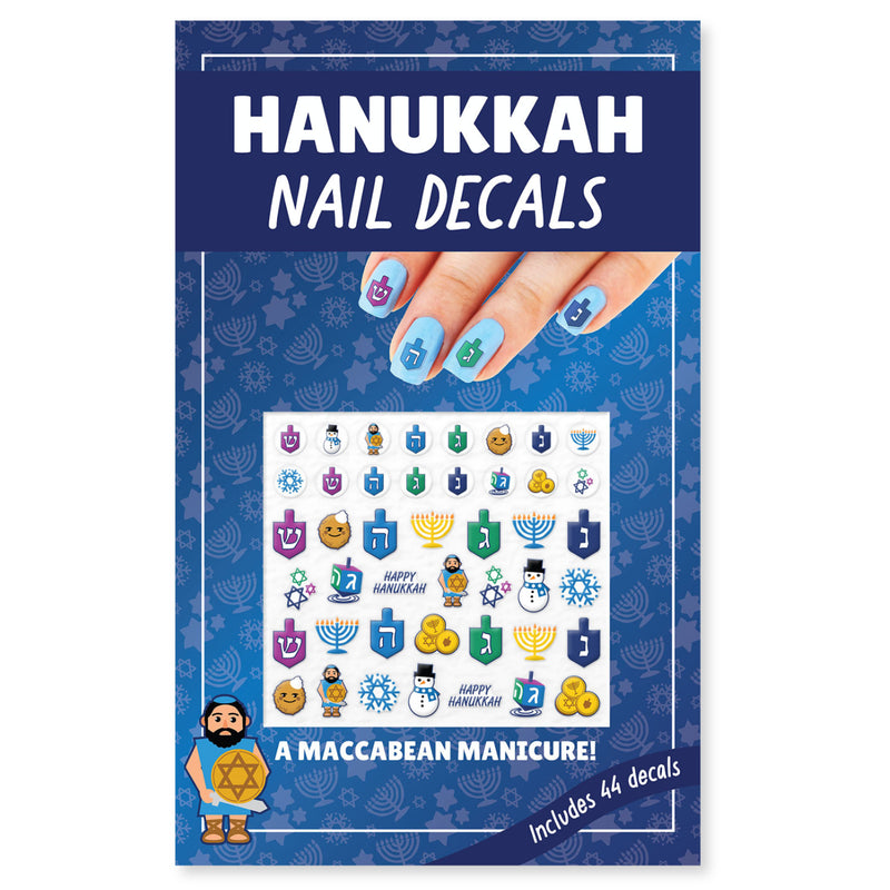 Midrash Manicures Chanukah Nail Decals Set of 44