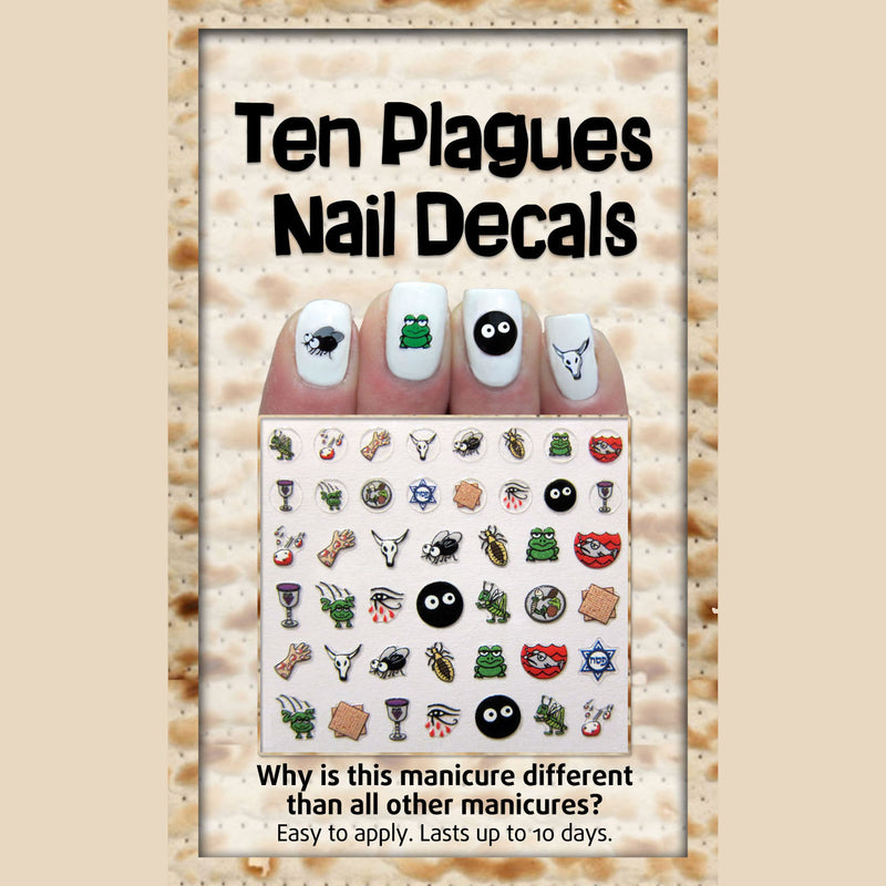 Midrash Passover Manicures Ten Plagues Nail Decals