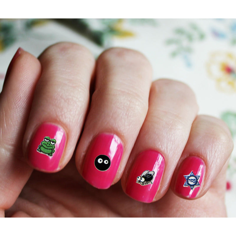Midrash Passover Manicures Ten Plagues Nail Decals
