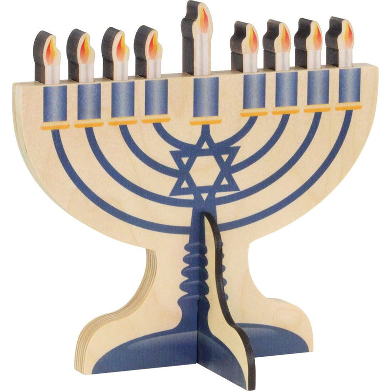 Maple Wooden Chanukah Menorah Sturdy & Durable Children's Toy Made in USA by Maple Landmark