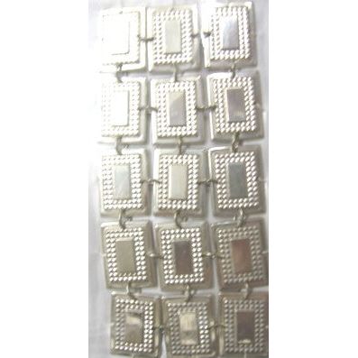 Sterling Silver Atarah Rectangular Mirror Design