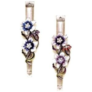 Gemstone Flowers Mezuzah By Reuven Masel Kosher Parchment included