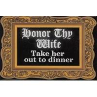 Honor Thy Wife Take Her Out For Dinner Jewish Magnet