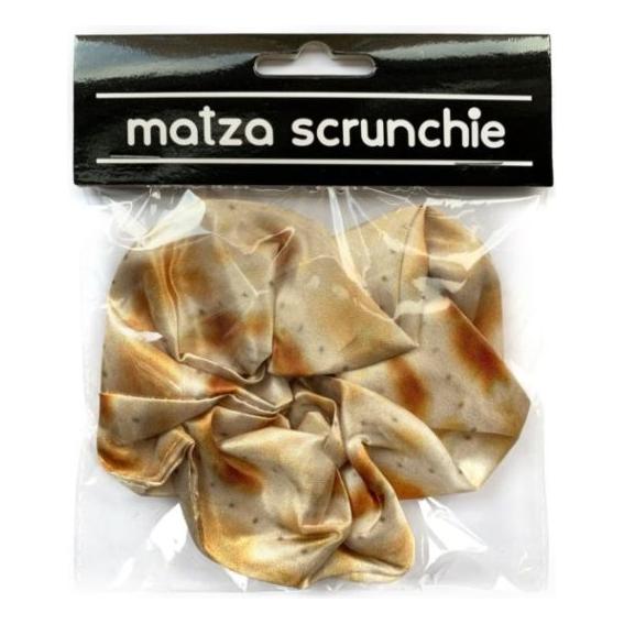 Matza Satin Scrunchie Great Passover Gift! Keeps your hair out of chametz!