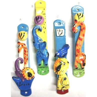 Artistic Ceramic Mezuzah 6.5'' By Ina Olshansky Kosher Parchment included