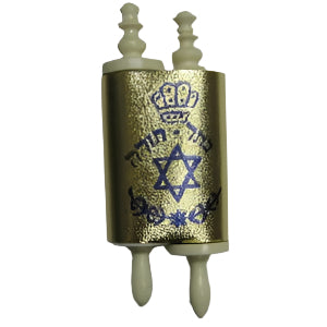 Miniature Torah Scroll With Genuine 'Eitz Chaims' Trees of Life
