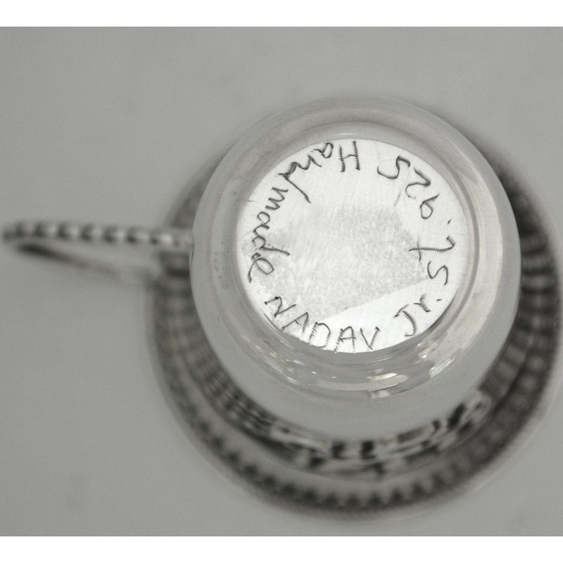 925 Sterling Silver Kiddush Cup Yalda Tova Good Girl Or Yeled Tov Good Boy Made in Israel