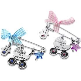 Baby Blessing Pin Carriage Hamsa for Newborn Girl Only one left