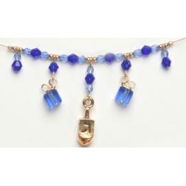 Chanukah Necklace 24K Gold Plated By Susan Fischer Weis