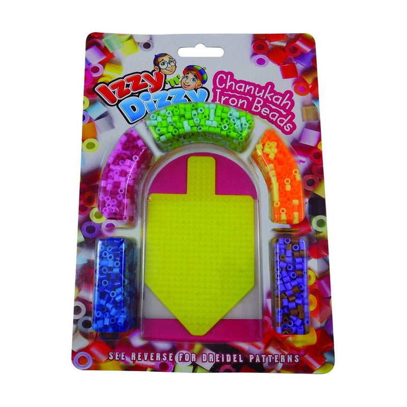 Chanukah Iron Beads Kit incl. Dreidel Pegboard Arts & Crafts Project by Izzy 'n' Dizzy