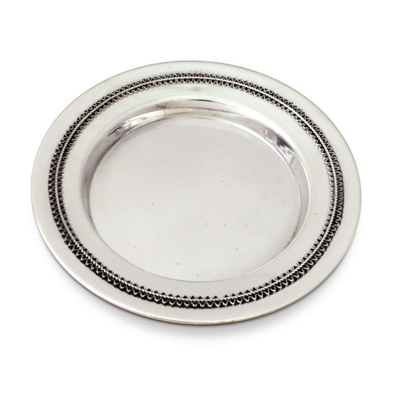 925 Sterling Silver Filigree Kiddush Cup 6" Goblet Hand Made in Israel By Nadav Optional Plate